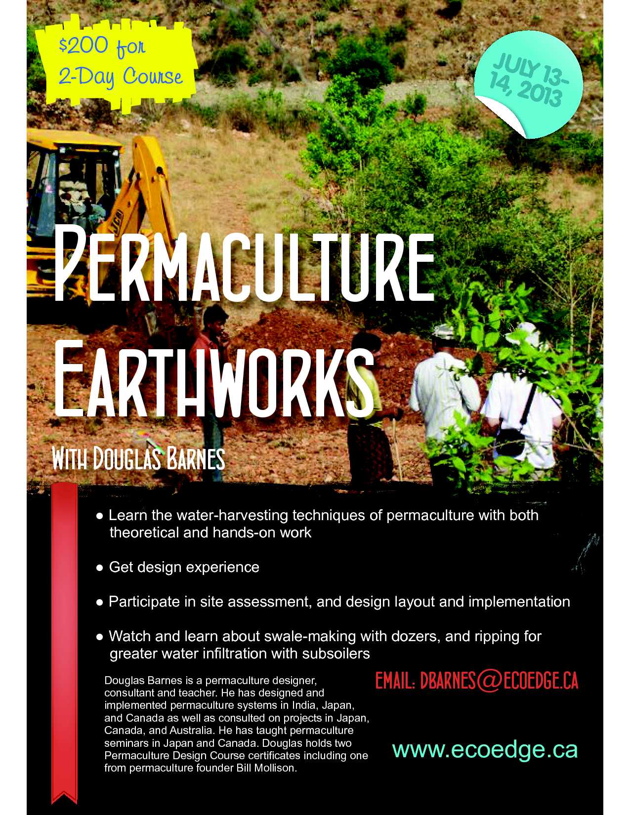 earthworks course poster